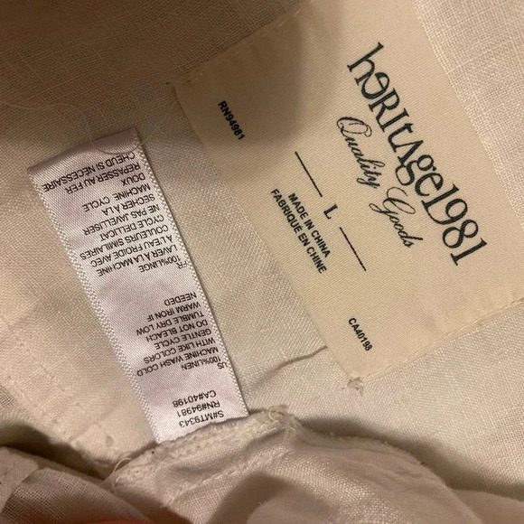 Heritage 1981 100% Linen Full zip Jacket Women Size L pockets - Picture 4 of 9